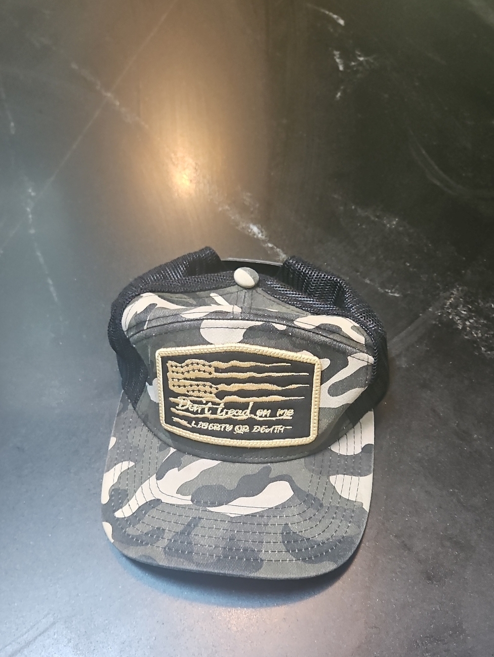 Men's Black Mesh Trucker Hat